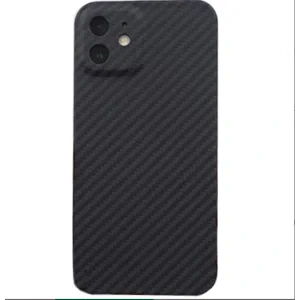Husa Cover Hard Carbon Fiber pentru iPhone 12 Negru