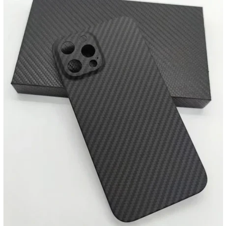 Husa Cover Hard Carbon Fiber pentru iPhone 12 Pro Negru