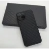 Husa Cover Hard Carbon Fiber pentru iPhone 13 Negru
