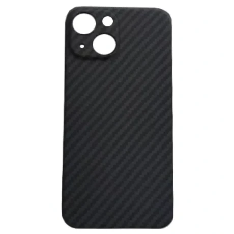 Husa Cover Hard Carbon Fiber pentru iPhone 13 Negru