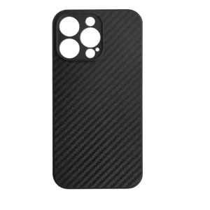 Husa Cover Hard Carbon Fiber pentru iPhone 13 Pro Negru