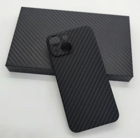 Husa Cover Hard Carbon Fiber pentru iPhone 14 Plus Negru thumb
