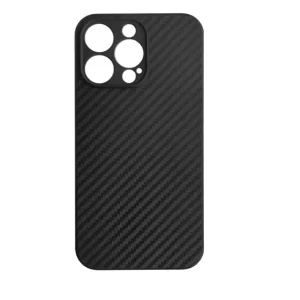 Husa Cover Hard Carbon Fiber pentru iPhone 14 Pro Negru