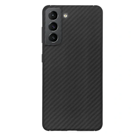 Husa Cover Hard Carbon Fiber pentru Samsung Galaxy S21 FE Negru