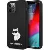 Husa Karl Lagerfeld Liquid Silicone Choupette NFT  iPhone 12/12 Pro Negru