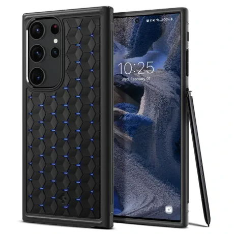 Husa Spigen Cryo Armor pentru Samsung Galaxy S23 Ultra Negru Mat