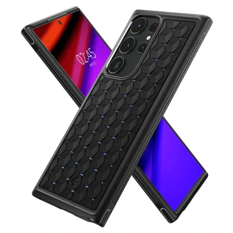 Husa Spigen Cryo Armor pentru Samsung Galaxy S23 Ultra Negru Mat