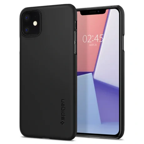 Husa Spigen Thin Fit, black - iPhone 11