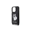 Husa  Karl Lagerfeld Saffiano Monogram Crossbody NFT  iPhone 14 Pro Black