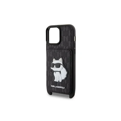 Husa  Karl Lagerfeld Saffiano Monogram Crossbody NFT  iPhone 14 Pro Max Black