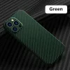 Husa Cover Hard Carbon Fiber pentru iPhone 12 Pro Verde