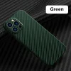 Husa Cover Hard Carbon Fiber pentru iPhone 13 Pro Verde