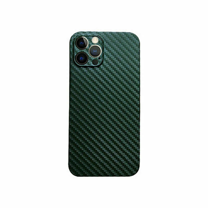 Husa Cover Hard Carbon Fiber pentru iPhone 13 Pro Verde thumb