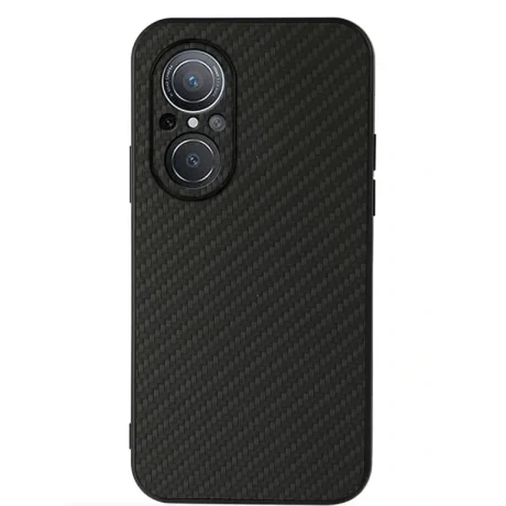 Husa Cover Hard Carbon Fiber pentru Huawei Nova 9 SE Negru