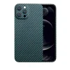 Husa Cover Hard Carbon Fiber pentru iPhone 13 Albastru