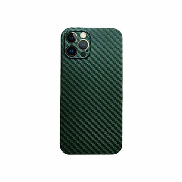 Husa Cover Hard Carbon Fiber pentru iPhone 14 Pro Verde