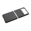 Husa Cover Hard Carbon Fiber pentru Samsung Galaxy Z Flip 3 Negru