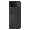 Husa Cover Hard Carbon Fiber pentru Samsung Galaxy Z Flip 4 Negru