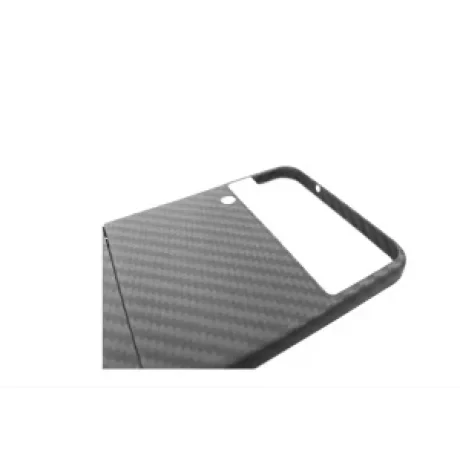 Husa Cover Hard Carbon Fiber pentru Samsung Galaxy Z Flip 4 Negru