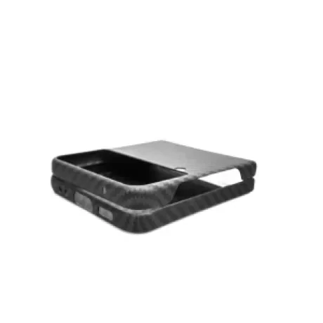 Husa Cover Hard Carbon Fiber pentru Samsung Galaxy Z Flip 4 Negru