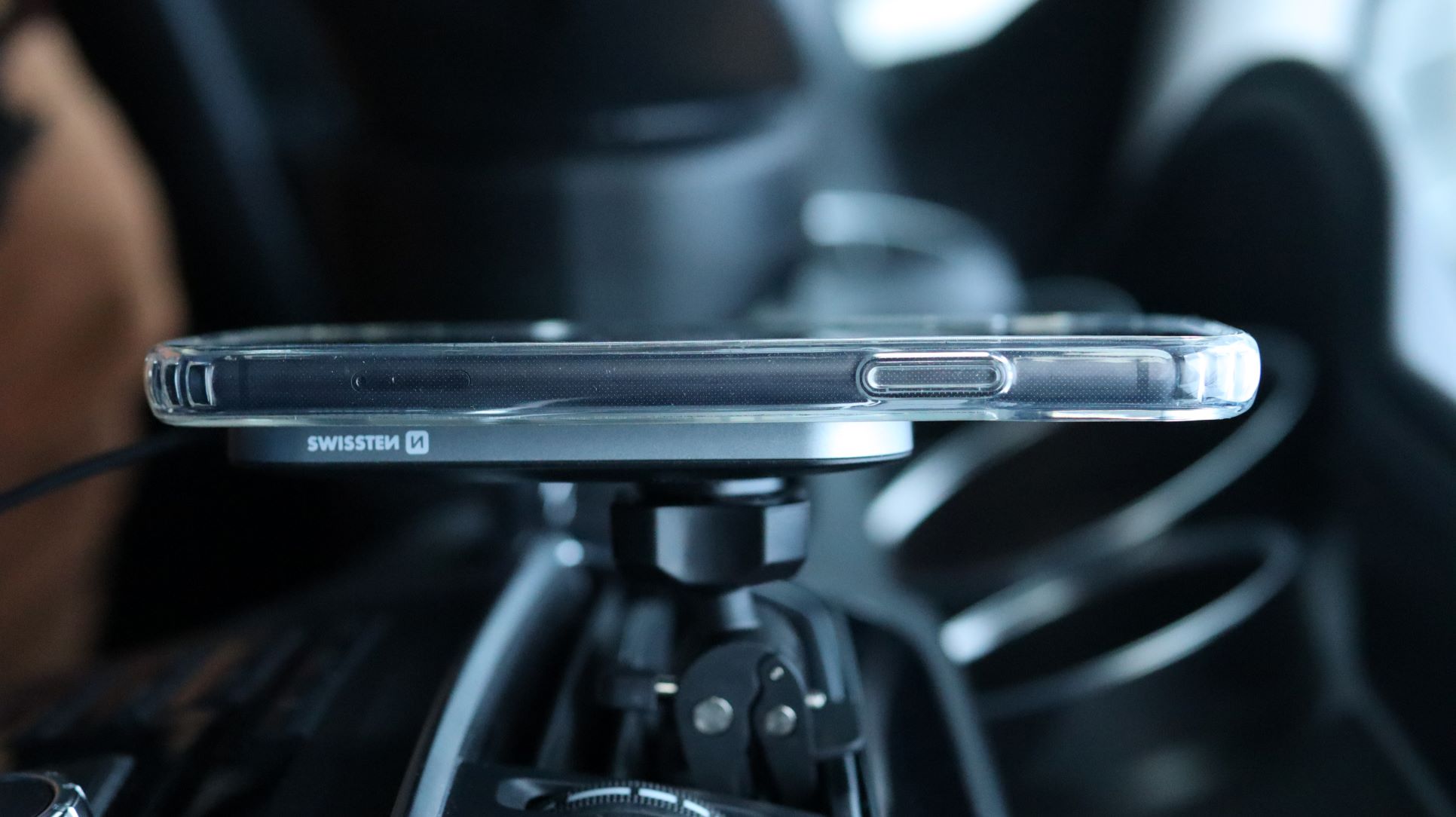 Husa silicon Swissten Clear Jelly MagStick pentru iPhone 15 Pro Max, Transparent thumb