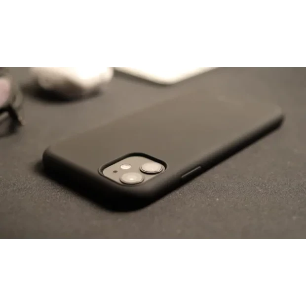 Husa silicon Swisstent Soft Joy pentru iPhone 15 Pro Max, Negru