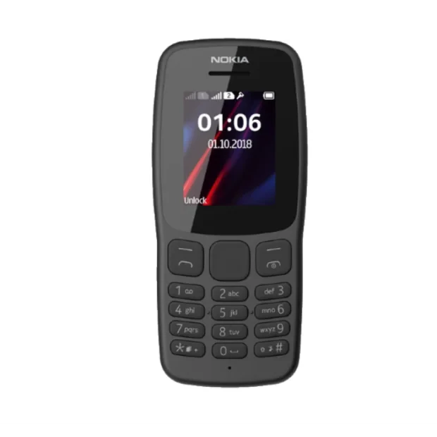 Telefon mobil Nokia 106 Dual Sim 16NEBD21A05 Negru