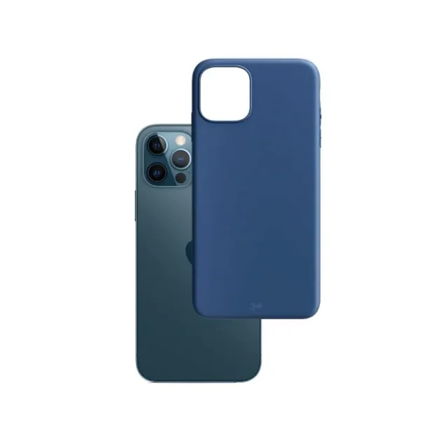Husa Cover Silicon Mat 3mk pentru iPhone 13 Mini Albastru
