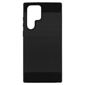 Husa Cover Silicon Carbon pentru Samsung Galaxy S23 Ultra 5G Bulk Negru