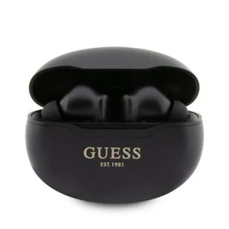 Casti Guess True Wireless Metalic Finish BT5.3 6H Stereo Earphones Black