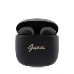 Casti Guess True Wireless Script Logo BT5.3 6H Stereo Earphones Black