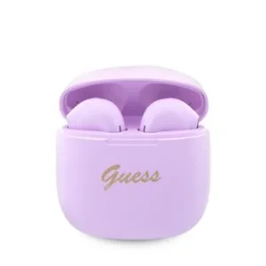 Casti Guess True Wireless Script Logo BT5.3 6H Stereo Earphones Purple