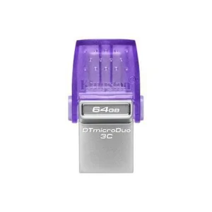 64GB DataTraveler microDuo 3C 200MB/s dual USB-A + USB-C, &quot;DTDUO3CG3/64GB&quot; (timbru verde 0.03 lei)