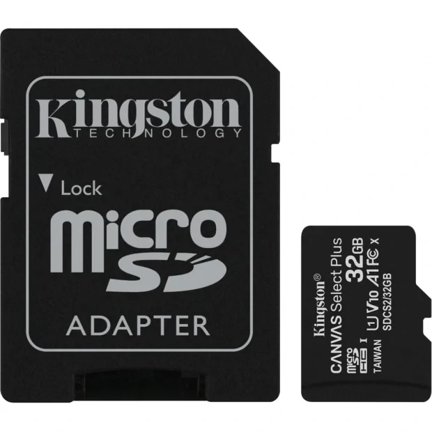 CARD MicroSD KINGSTON, 32 GB, microSDHC, clasa 10, standard UHS-I U1, &quot;SDCS2/32GB&quot; (timbru verde 0.03 lei)
