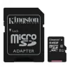 CARD MicroSD KINGSTON, 64 GB, microSDXC, clasa 10, standard UHS-I U1, &quot;SDCS2/64GB&quot; (timbru verde 0.03 lei)