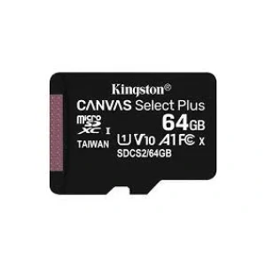 CARD MicroSD KINGSTON, 64 GB, microSDXC, clasa 10, standard UHS-I U3, &quot;SDCS2/64GBSP&quot; (timbru verde 0.03 lei)