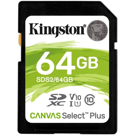 CARD SD KINGSTON, 64 GB, SDHC, clasa 10, standard UHS-I U1, &quot;SDS2/64GB&quot;