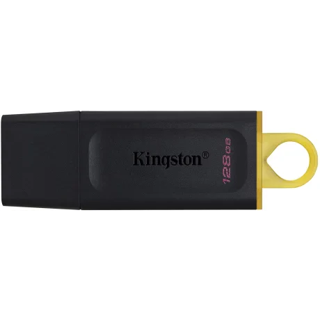 MEMORIE USB 3.2 KINGSTON 128 GB, cu capac, carcasa plastic, negru, &quot;DTX/128GB&quot; (timbru verde 0.03 lei)