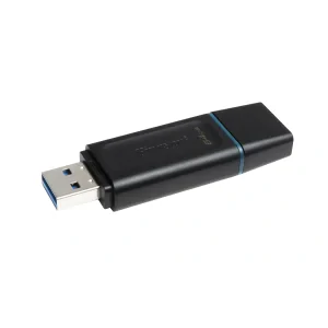 MEMORIE USB 3.2 KINGSTON 64 GB, cu capac, carcasa plastic, negru, &quot;DTX/64GB&quot; (timbru verde 0.03 lei)