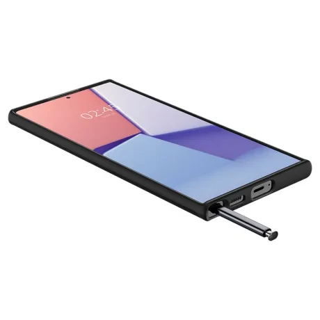 Husa Spigen Thin Fit pentru Samsung Galaxy S22 Ultra, Black