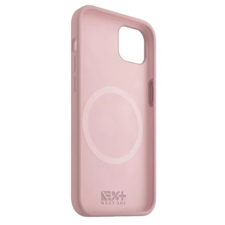 Husa Silicon Case Next One Ballet Compatibila Magsafe pentru Iphone 15  Roz