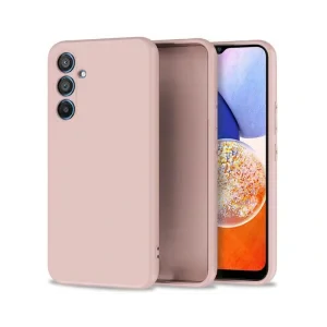 Husa Cover Silicon Slim Mat pentru Samsung Galaxy A14 4G/5G Roz