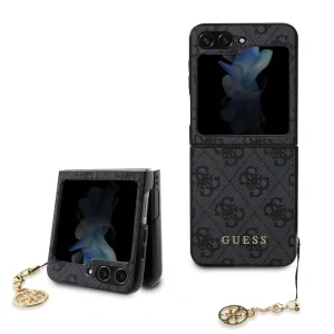 Husa Guess 4G Charms pentru Samsung Galaxy Z Flip 5 Grey