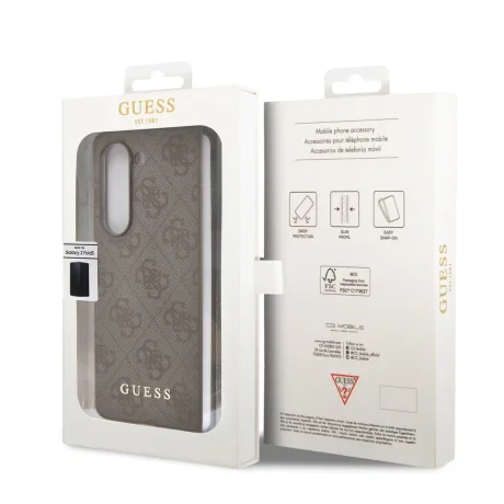 Husa Guess 4G Charms pentru Samsung Galaxy Z Fold 5 Brown