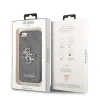 Husa spate cu logo metalic Guess PU 4G pentru iPhone 7/8/SE2020/SE2022 gri