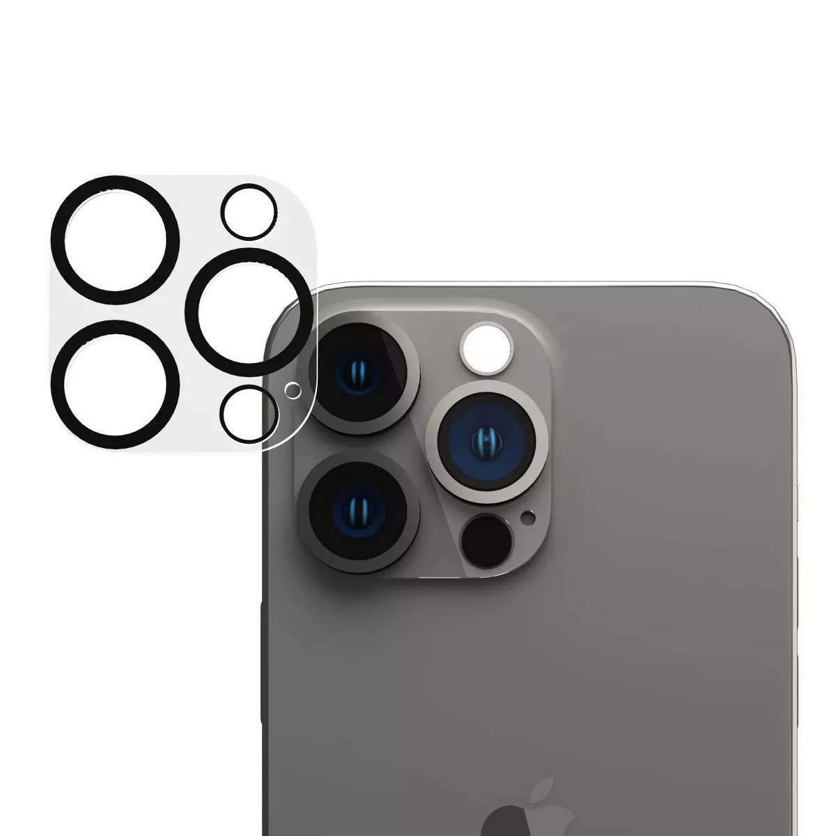 Folie Protectie Sticla Camera Mobico pentru iPhone 15 Pro Negru thumb