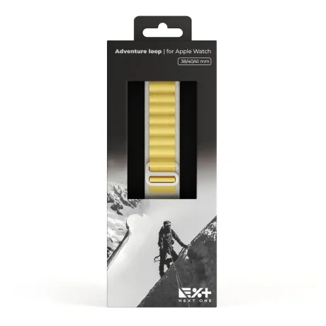 Curea de ceas Next One Adventure Loop pentru Apple Watch 41MM Alb - Galben