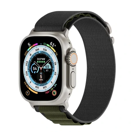 Curea de Ceas Next One Adventure Loop pentru Apple Watch 45/49MM Verde/Gri