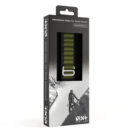 Curea de Ceas Next One Adventure Loop pentru Apple Watch 45/49MM Verde/Gri