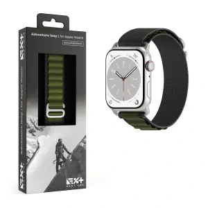 Curea de Ceas Next One Adventure Loop pentru Apple Watch 45/49MM Verde/Gri